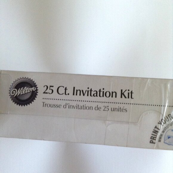 Wilton Wedding Invitation Card Kit 25 Ct. Wedding Stationary Print Your Own - Picture 8 of 8